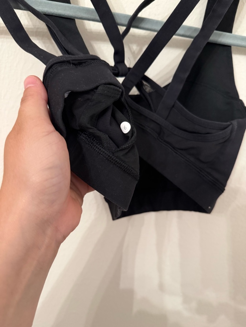 lululemon athletica Black Strappy Back Sports Bra - Picture 3 of 3